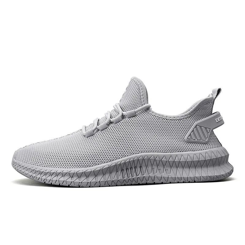Herr Sneakers - Andningsbar Mesh - Lättviktsdesign - Hög Komfort - Halksäker Sula