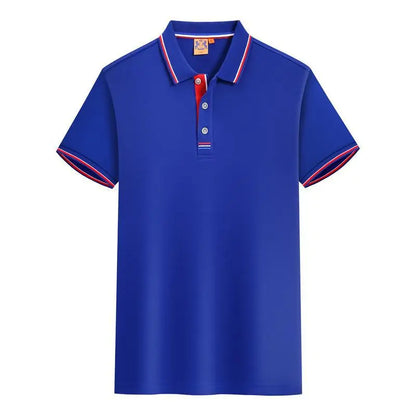 Herrpikétröja - Slim fit - Kortärmad - Kontrastdetaljer