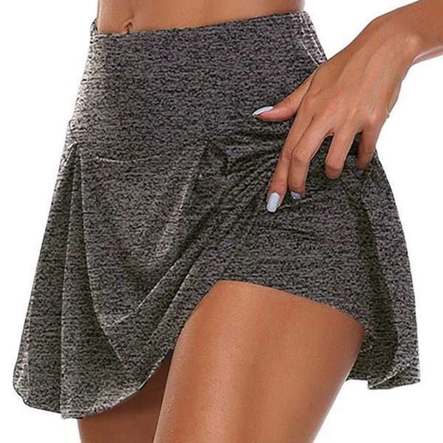 Dam Skort - Stretchig och Andningsbar - Bred Resår - Perfekt för Sport & Träning