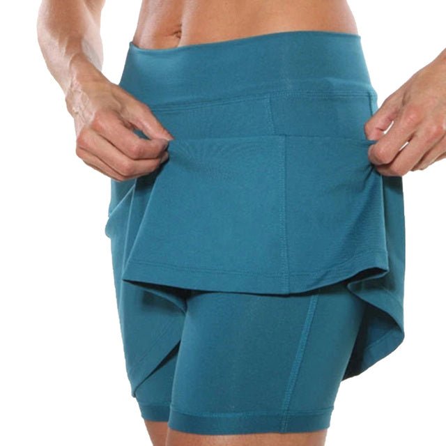 Dam Skort - Stretchig och Andningsbar - Bred Resår - Perfekt för Sport & Träning