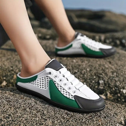 Herrtofflor – Slip-on design – Sportig detalj – Bekväm passform