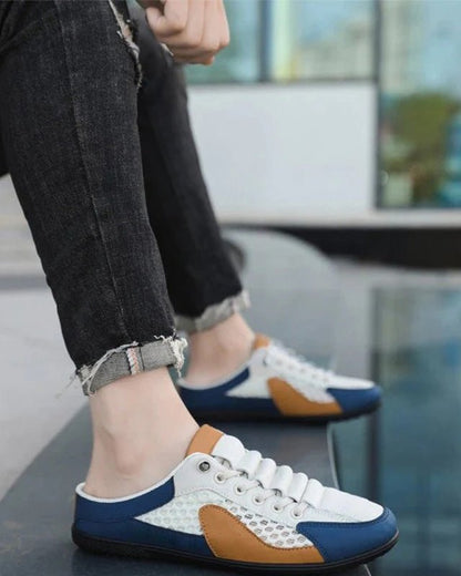 Herrtofflor – Slip-on design – Sportig detalj – Bekväm passform
