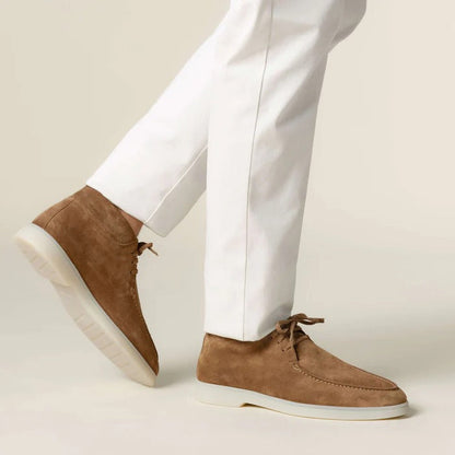 Herrskor snörning – Moc-toe design – Mjuk flexibel ovandel – Gummisula för komfort