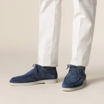 Herrskor snörning – Moc-toe design – Mjuk flexibel ovandel – Gummisula för komfort