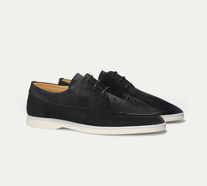 Herrskor snörning – Moc-toe design – Mjuk flexibel ovandel – Gummisula för komfort