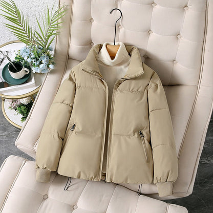 Dam Pufferjacka – Oversized Passform – Quiltad – Ståkrage – Dragkedjefickor