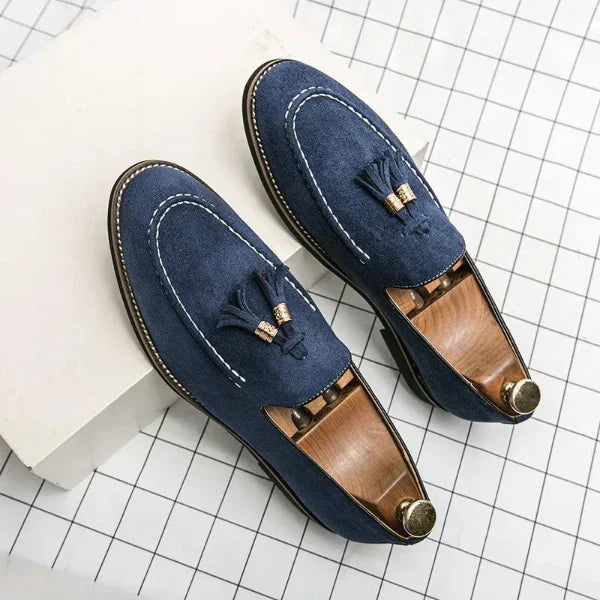 Herrloafers – Mockafinish – Toffsdetalj – Slip-On för Smart Casual Stil