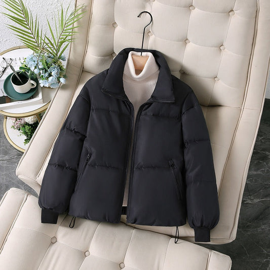 Dam Pufferjacka – Oversized Passform – Quiltad – Ståkrage – Dragkedjefickor
