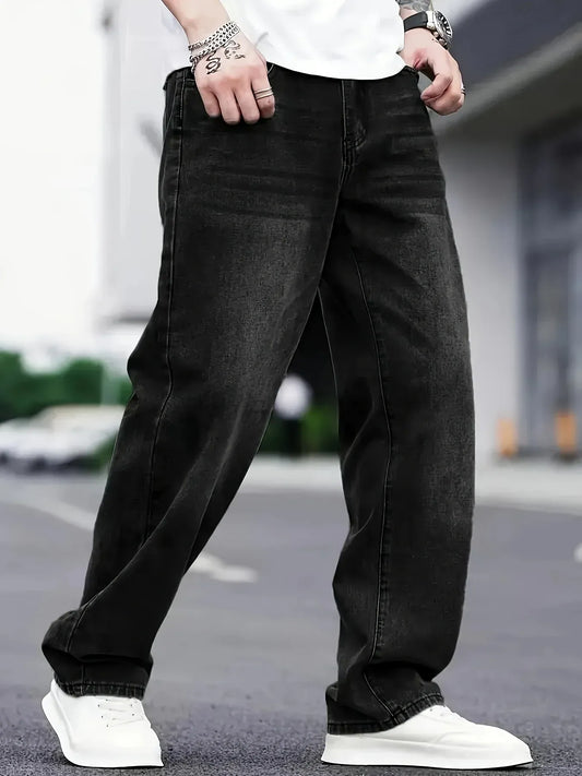 Herrjeans – Baggy Passform – Femficksmodell – Helskurna för Avslappnad Streetwear