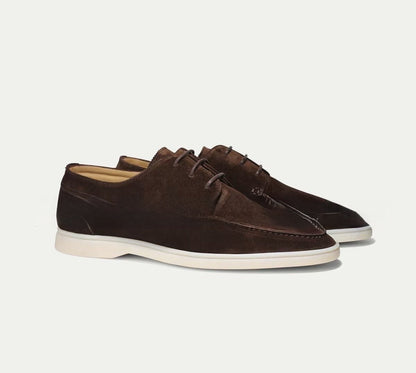 Herrskor snörning – Moc-toe design – Mjuk flexibel ovandel – Gummisula för komfort
