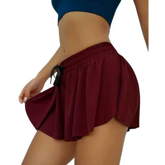Dam Gymshorts – Slim Fit – Elastisk Midja