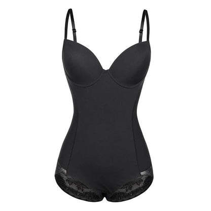 Dam shapewear bodysuit – sömlös kompression – justerbara axelband – formande passform