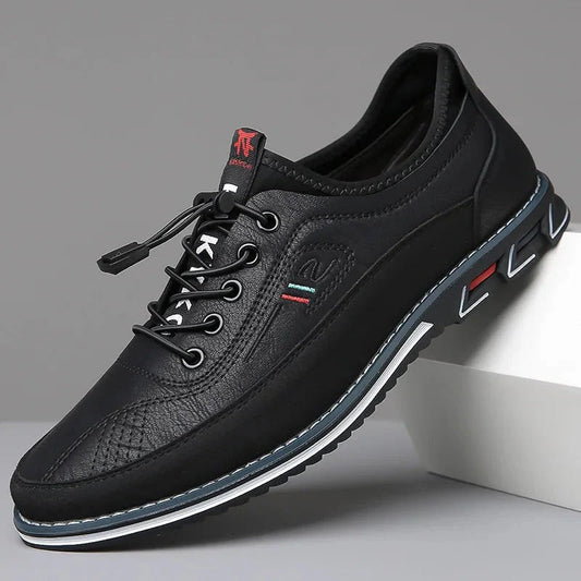 Herrskor Oxford – Lackläder – Smal Passform – Klassisk Snörning – Formell Stil