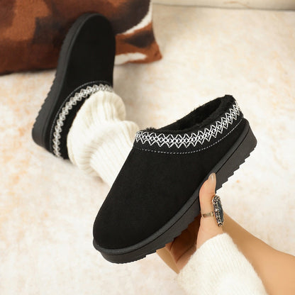 Damstövlar – Låg modell – Mockaliknande yta – Fleecefodrade – Halkfri sula