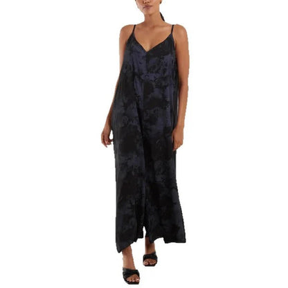 Damklänning maxi – Avslappnad passform – Justerbara axelband – V-ringning – Andningsbart tyg