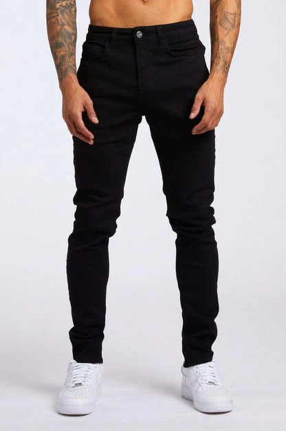 Herrjeans – Slim Fit – Stretchdenim – Femficksmodell – Hellång