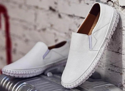 Herrmokasiner – Läder – Slip-on – Bekväm passform – Stilren och mångsidig design
