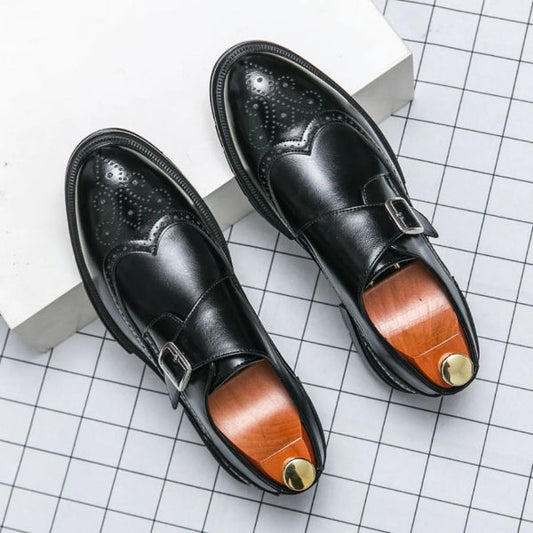 Herrskor Oxford – Slät Läder – Monk Strap – Wingtip Brogue – Formell Passform