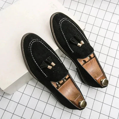 Herrloafers – Mockafinish – Toffsdetalj – Slip-On för Smart Casual Stil