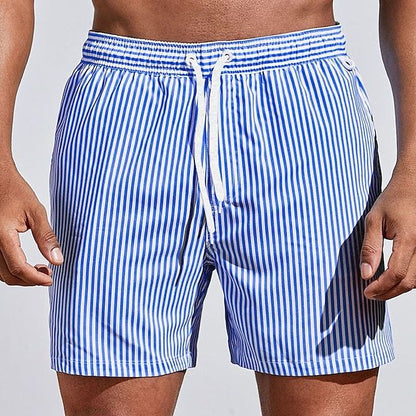 Herr Badshorts – Regular Fit – Snabbtorkande Andningsbart Tyg – Medelhög Längd