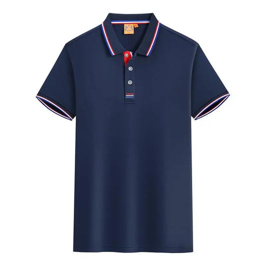 Herrpikétröja - Slim fit - Kortärmad - Kontrastdetaljer
