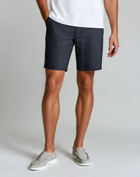 Herrshorts – Slim Fit – Naturliga Fibrer – Skräddad Siluett – Midjlängd