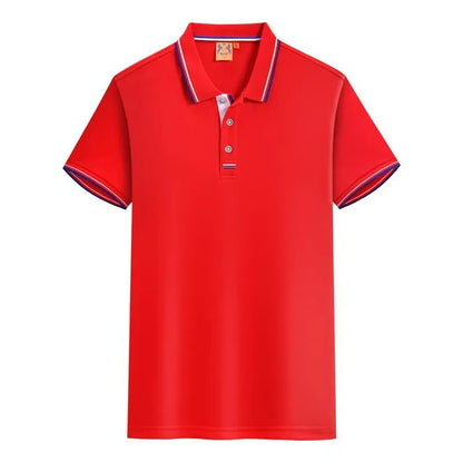 Herrpikétröja - Slim fit - Kortärmad - Kontrastdetaljer