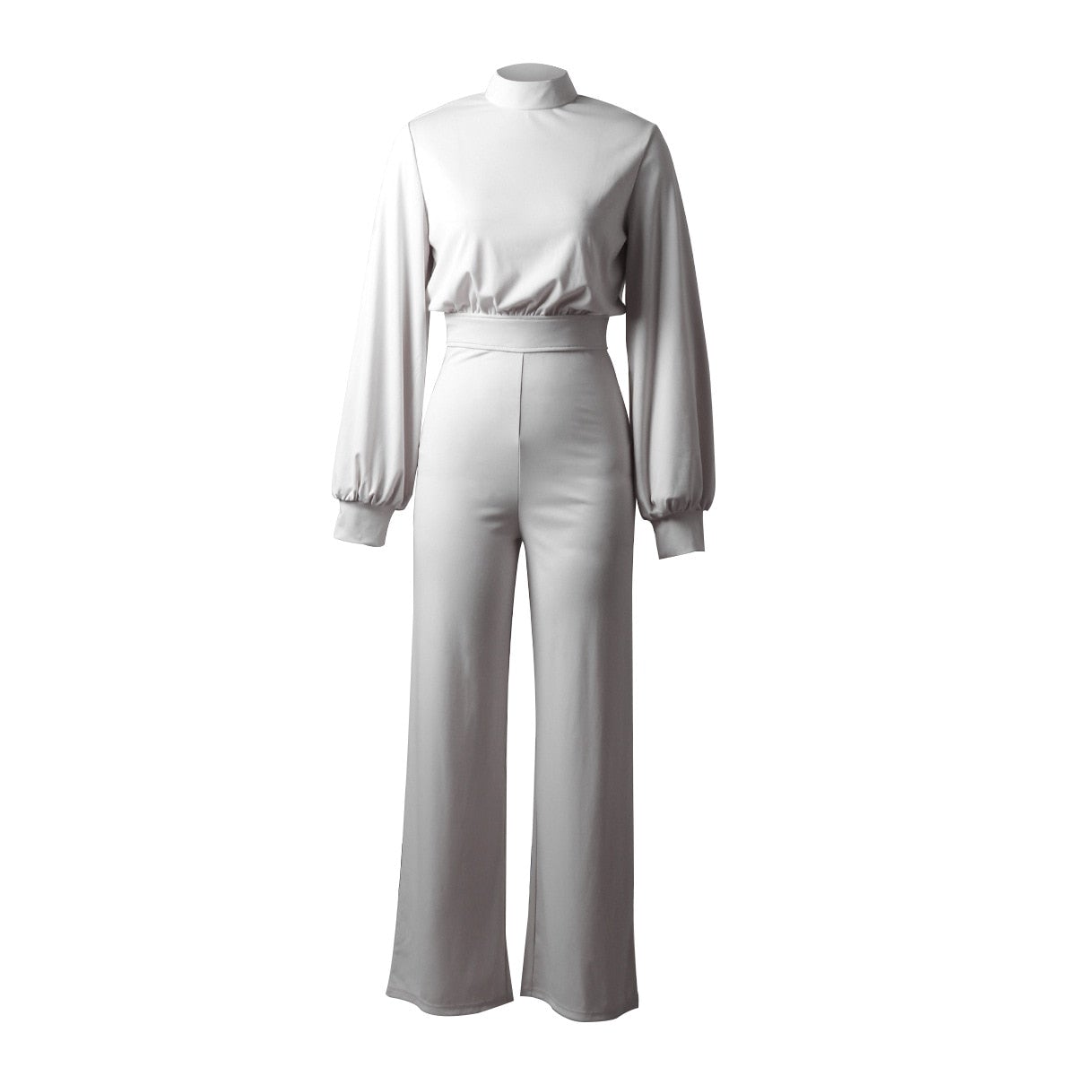Dam Jumpsuit - Vida Ben - Högt Halslinne - Långa Klockärmar - Elegant & Chic