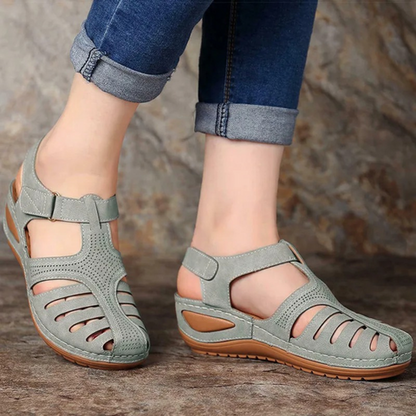 Dam Sandaler – Ergonomisk Passform – Stötdämpande Sula – Justerbar Rem – Andningsbar Design