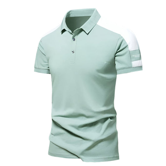 Herrpikétröja – Slim Fit – Kort Ärm – Andningsbar Mix – Modern Smart Stil