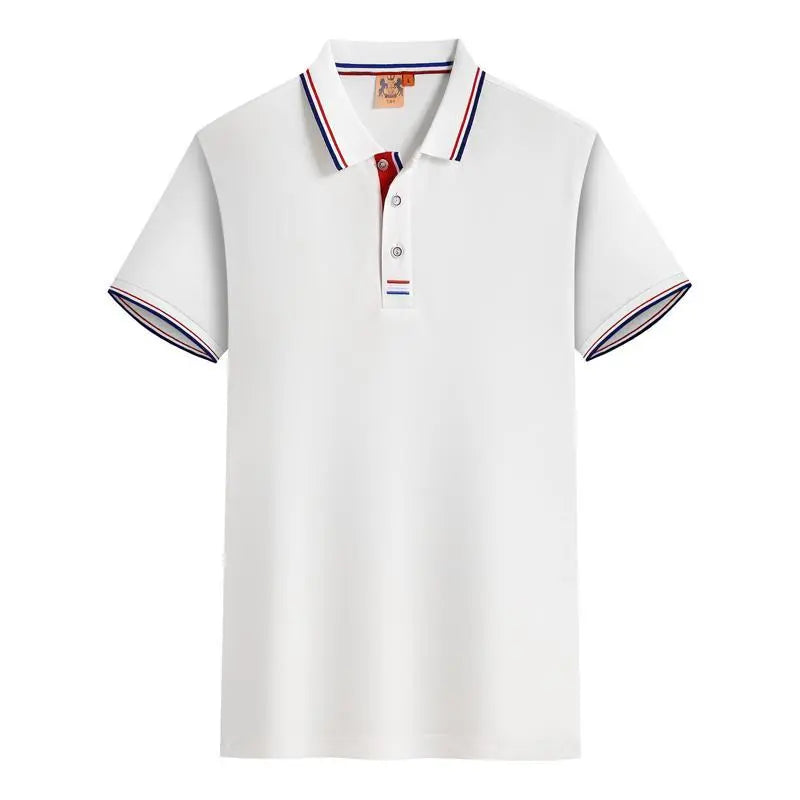Herrpikétröja - Slim fit - Kortärmad - Kontrastdetaljer