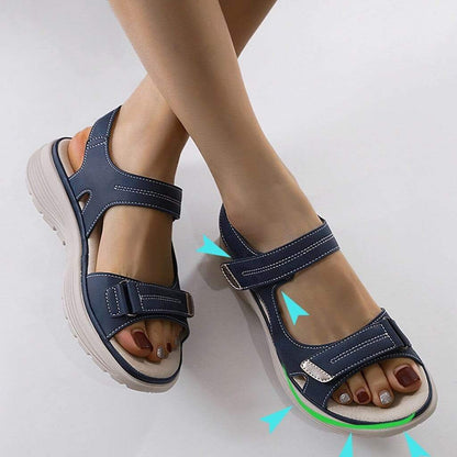 Dam Sandaler – Ortopedisk Design – Justerbara Remmar – Halkfri Ergonomisk Sula