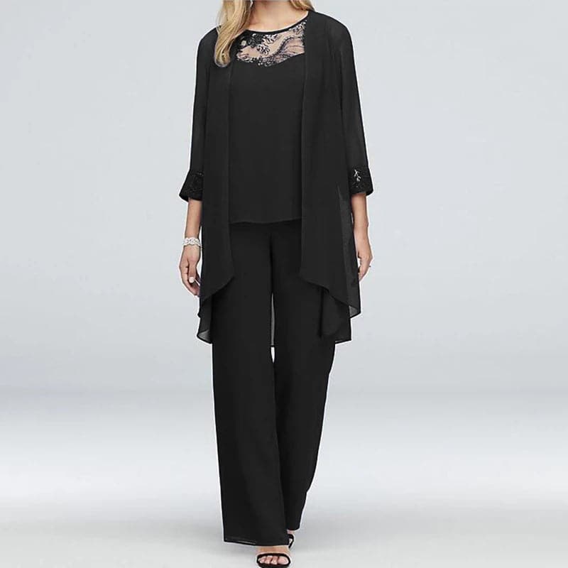 Nathalie - Elegant bomullsset i tre delar