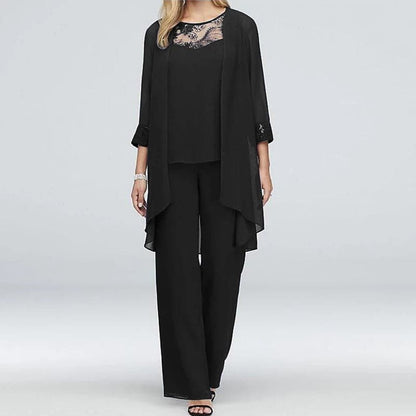 Nathalie - Elegant bomullsset i tre delar