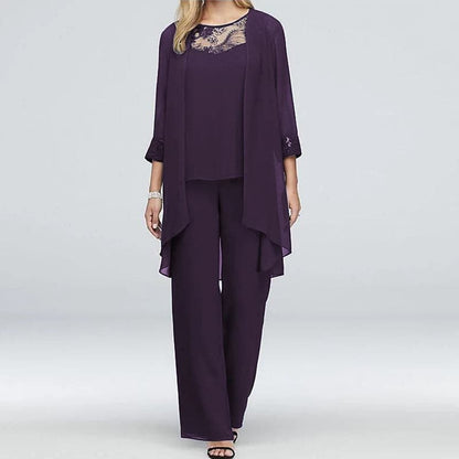 Nathalie - Elegant bomullsset i tre delar