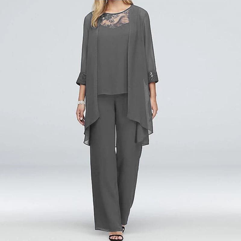 Nathalie - Elegant bomullsset i tre delar