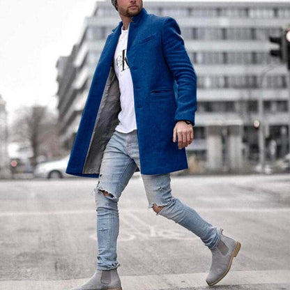 Herr Ullrock - Slim Fit - Lång Enkelknäppt - Klassisk Elegant Ytterplagg