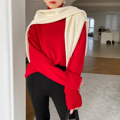 Marie - Mjuk bomullströja med polokrage