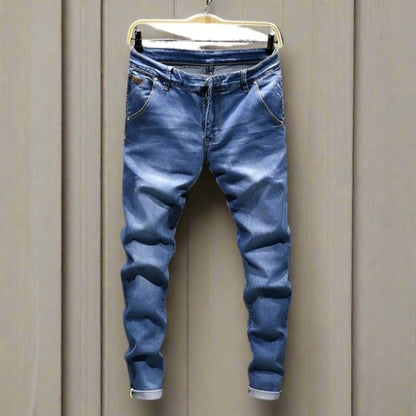 Herr Jeans - Slim Fit - Stretchdenim - Klassisk 5-ficksdesign - Bekväm och Stilren